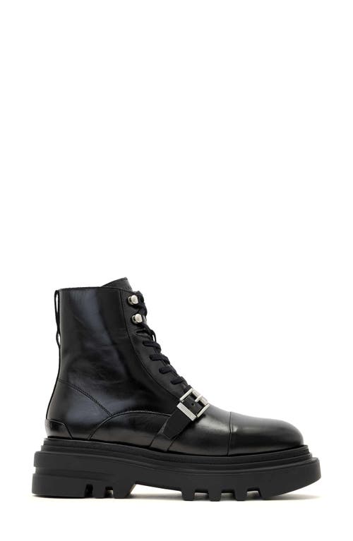 Allsaints Astrid Combat Boot In Black