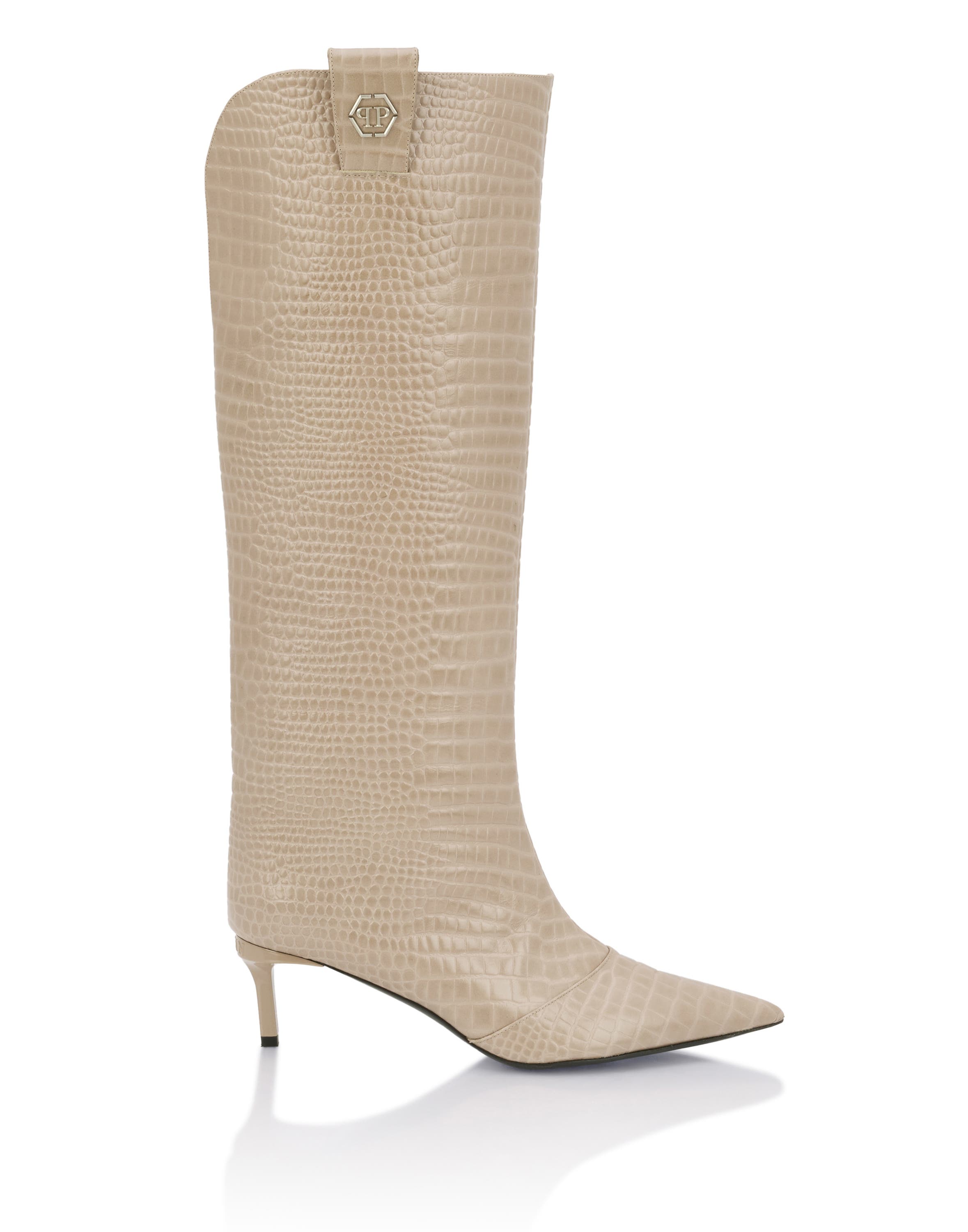 Cocco Print High Boots 6 Women, Alternate, color, beige