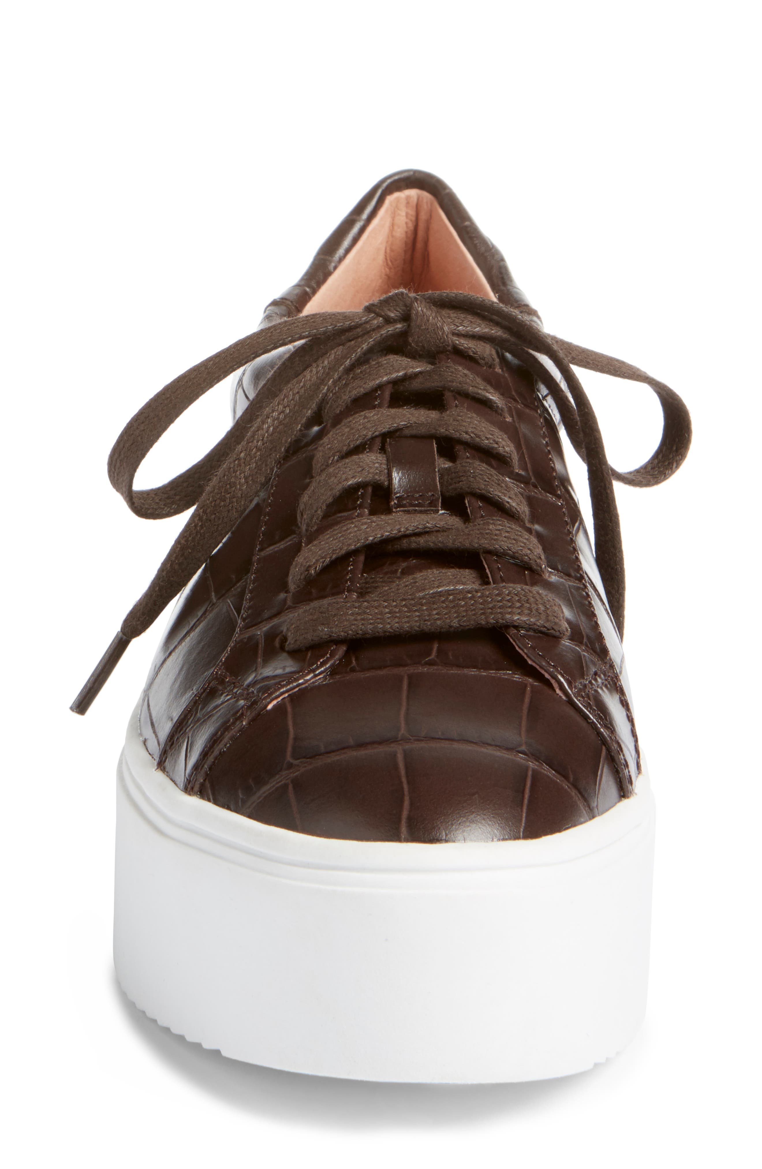 x Atlantic-Pacific Jayde Platform Sneaker (Nordstrom Exclusive), Alternate, color, BROWN CROCO PRINTED LEATHER
