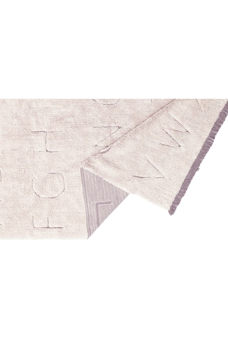 Lorena Canals RugCycled ABC Washable Cotton Blend Rug, Alternate, color, Natural Rugcycled Yarn