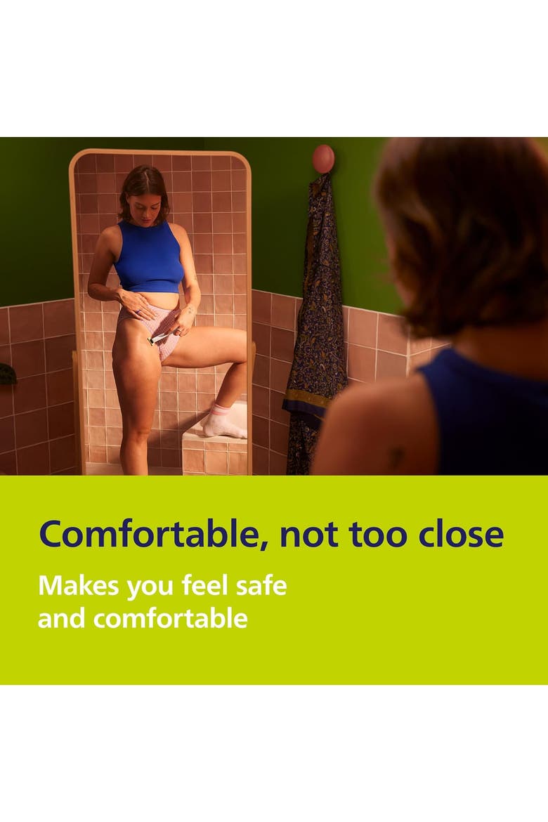 OneBlade Intimate Pubic Groomer, SkinProtect Blade, Waterproof, Alternate, color, White