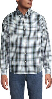Lands' End Traditional Fit Long Sleeve Travel Kit Shirt