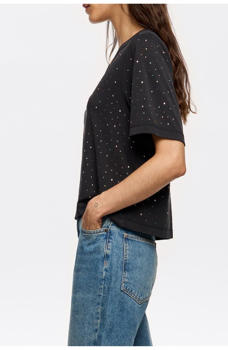 Bimba y Lola Boxy Stones T-Shirt, Alternate, color, Washed Black