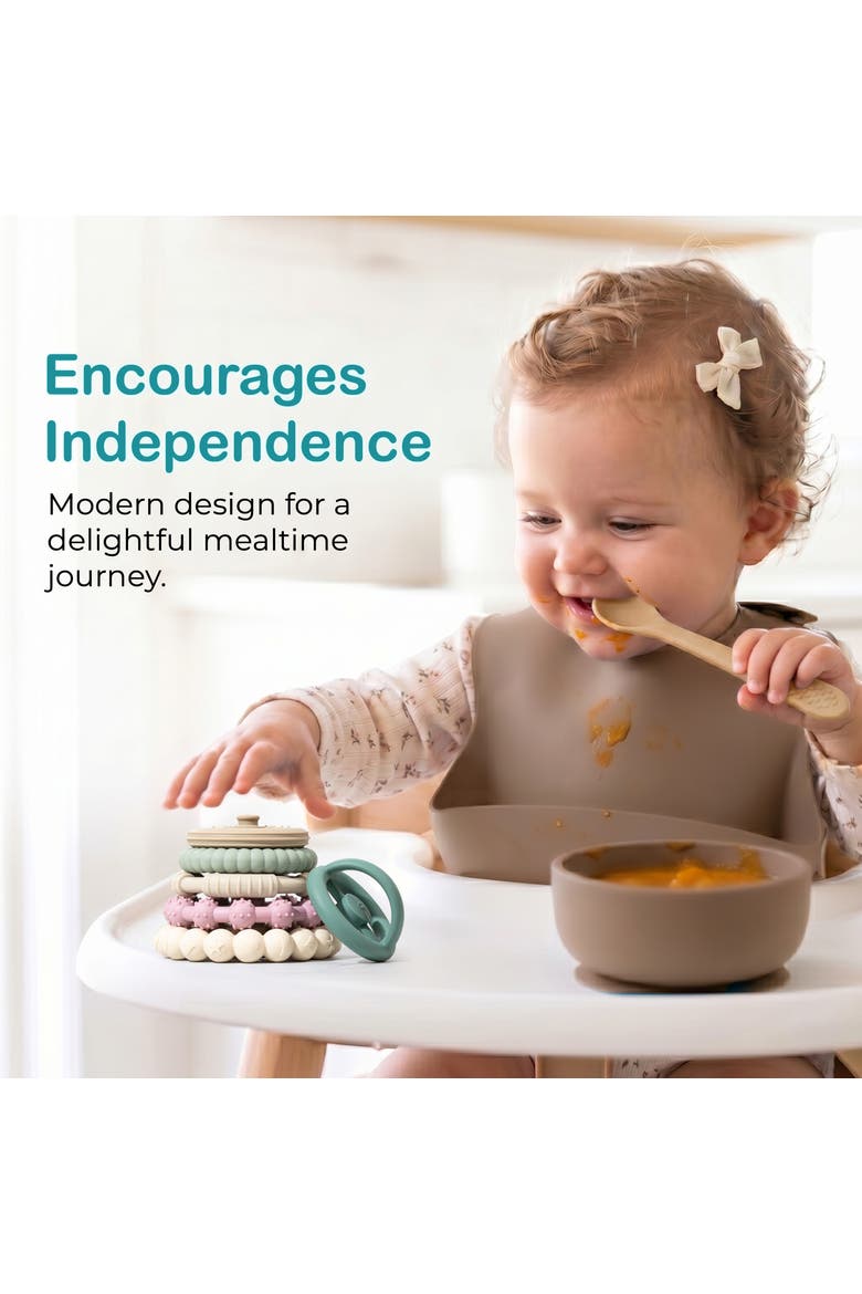 Silicone Baby Essentials Set 17-Piece, Alternate, color, Tan