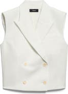 Theory Double Breasted Crop Vest