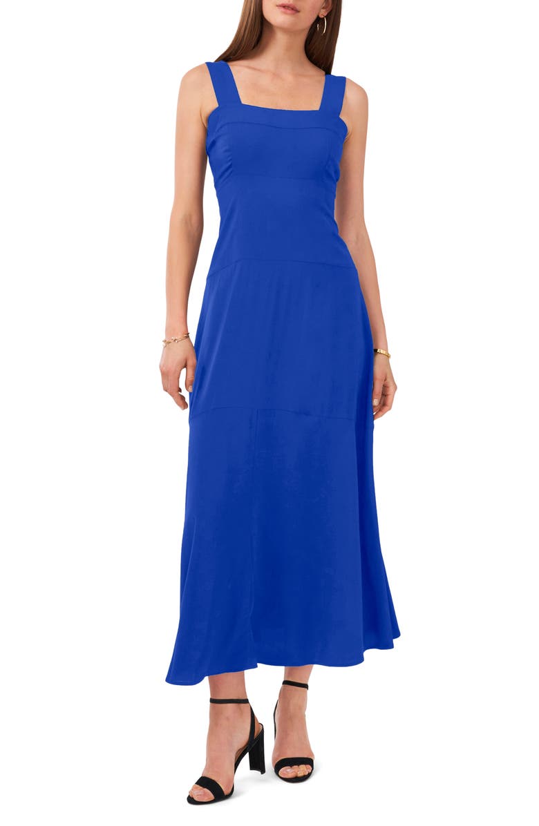 Vince Camuto Tiered Sleeveless Maxi Dress, Main, color, Cobalt