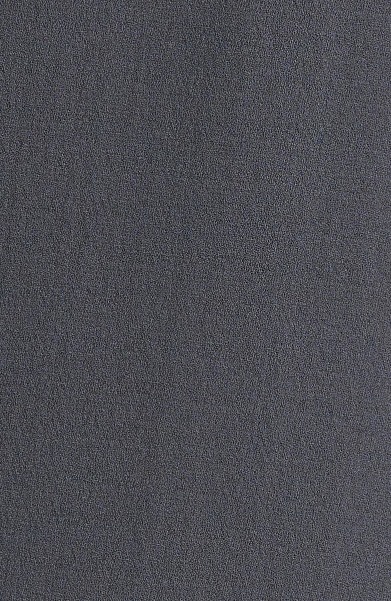 Eileen Fisher Band Collar Silk Button-Up Shirt, Alternate, color, 