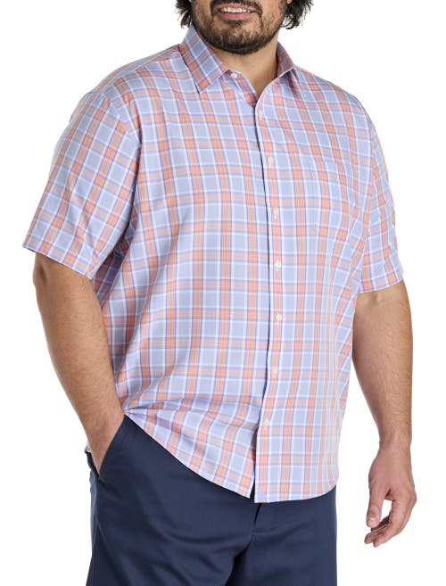 Untuckit Fit by Dxl Big & Tall Ravenwood Plaid Sport Shirt in Blue  product