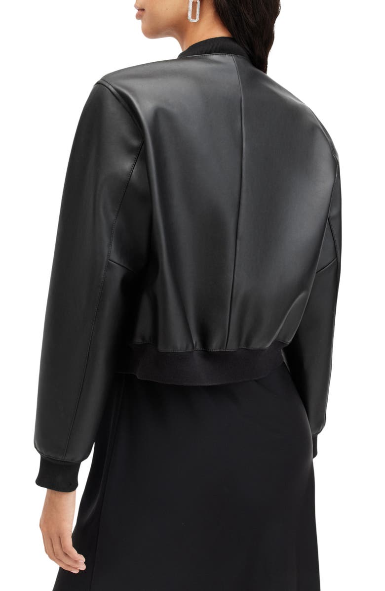Orten Desserto Faux Leather Bomber Jacket