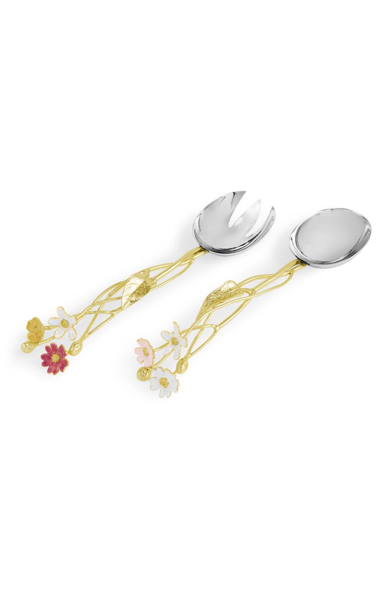 Wildflower Serving Set, Alternate, color, GOLD MULTI