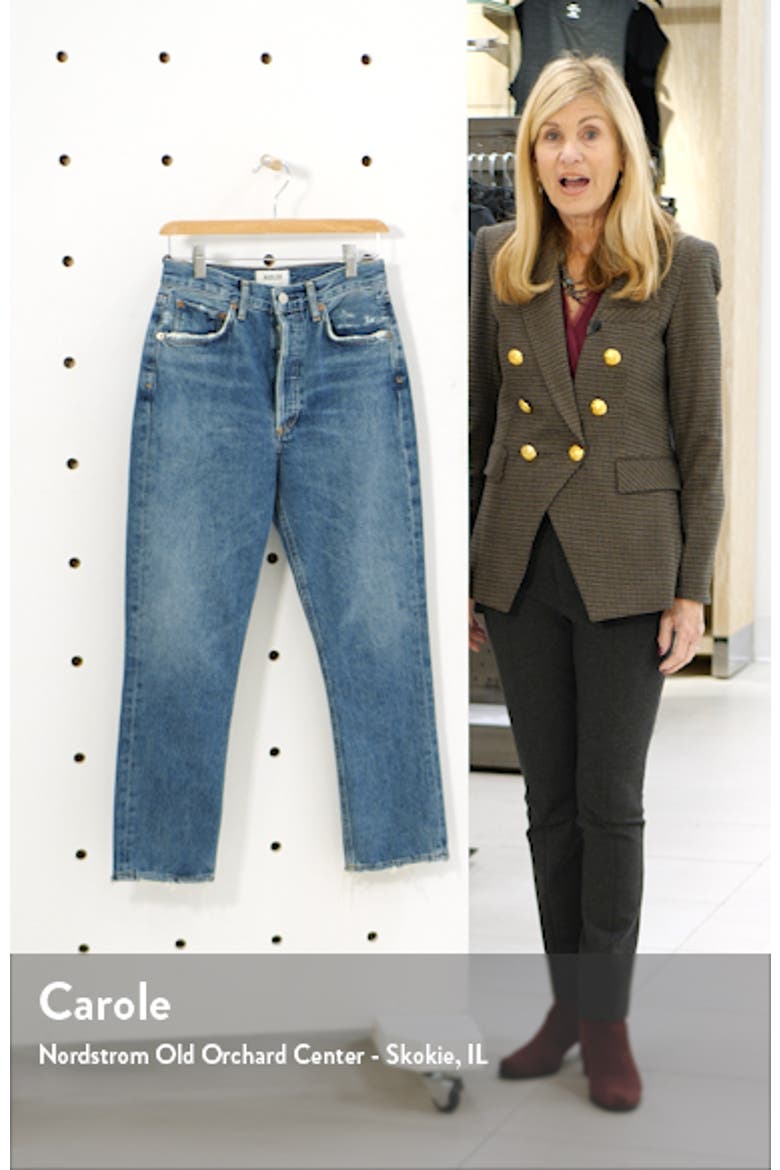 Riley High Waist Crop Straight Leg Jeans video