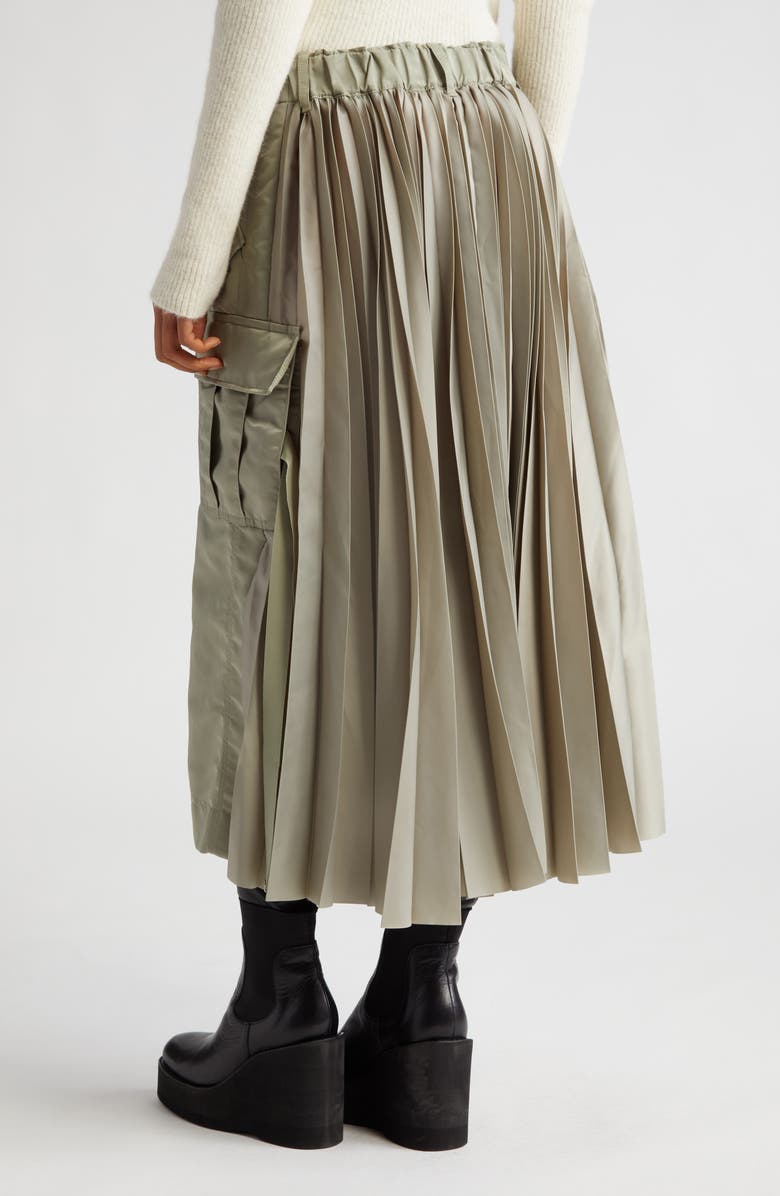 Sacai Nylon Twill Skirt, Alternate, color,