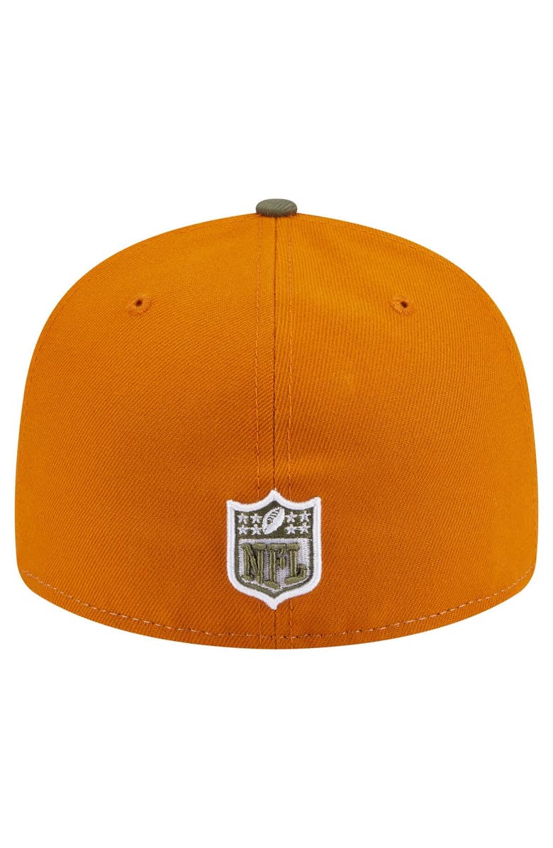 New Era Men's New Era Olive/Brown Pittsburgh Steelers Two-Tone Color Pack Split Panel 59FIFTY Fitted Hat, Alternate, color, Olive