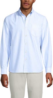 Lands' End Traditional Fit Comfort-First Sail Rigger Oxford Shirt