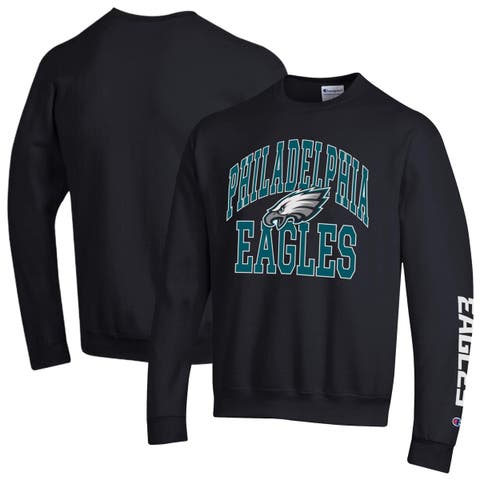 Men's Champion  Black Philadelphia Eagles Powerblend Fleece Sweatshirt