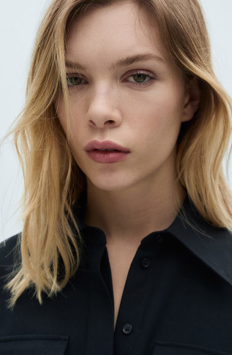 MANGO Long Sleeve Belted Jumpsuit, Alternate, color, 