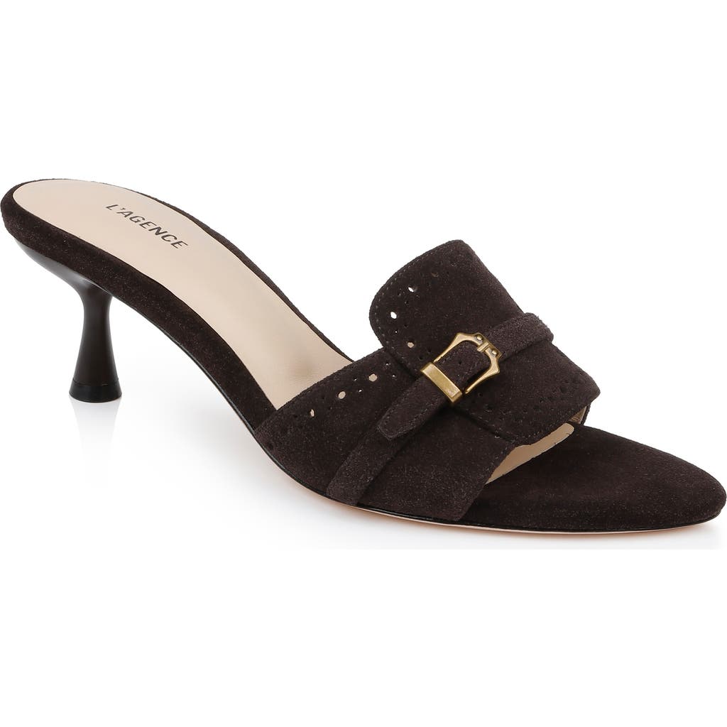 L'agence Lina Slide Sandal In Brown