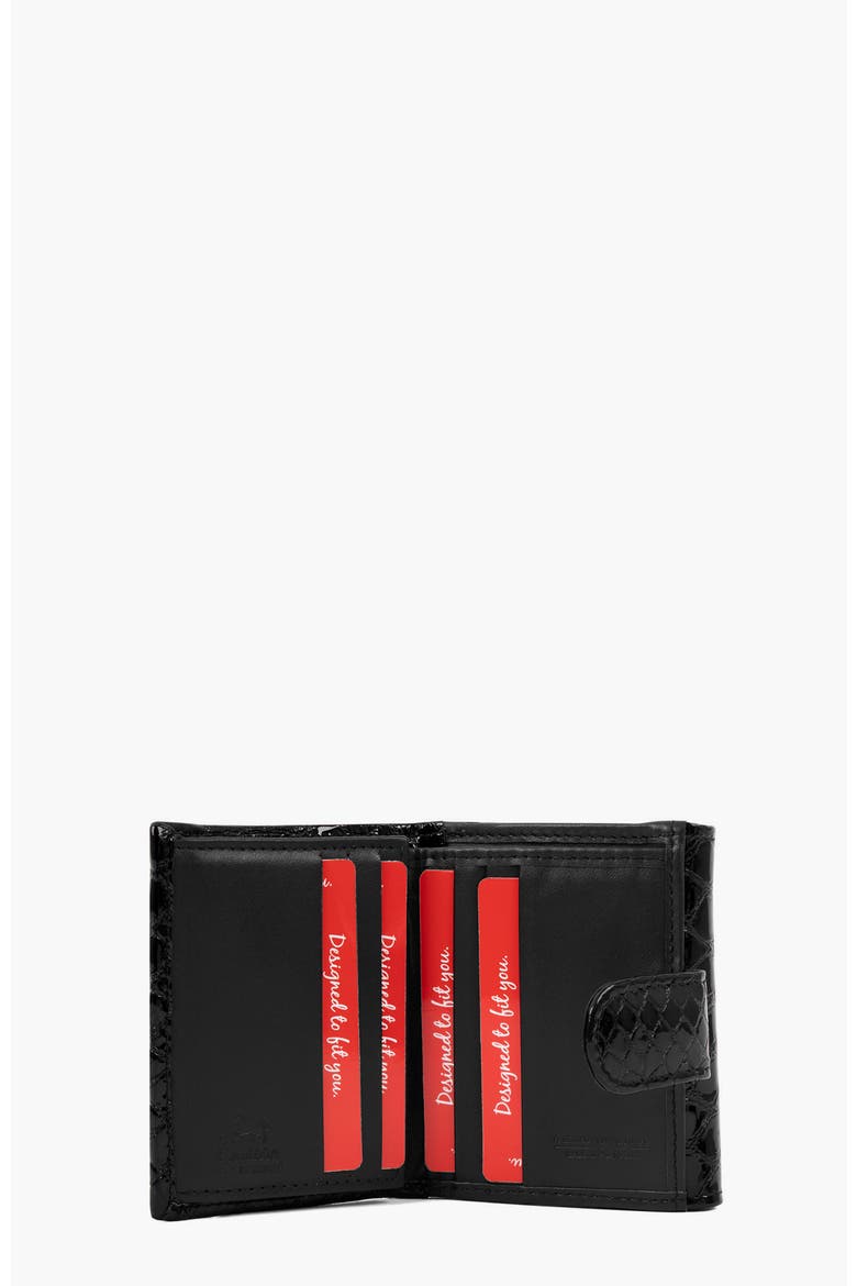 Gallop 530 Mini Patent Leather Wallet, Alternate, color, Black