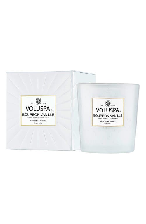 Voluspa Bourbon Vanille Classic Candle In White