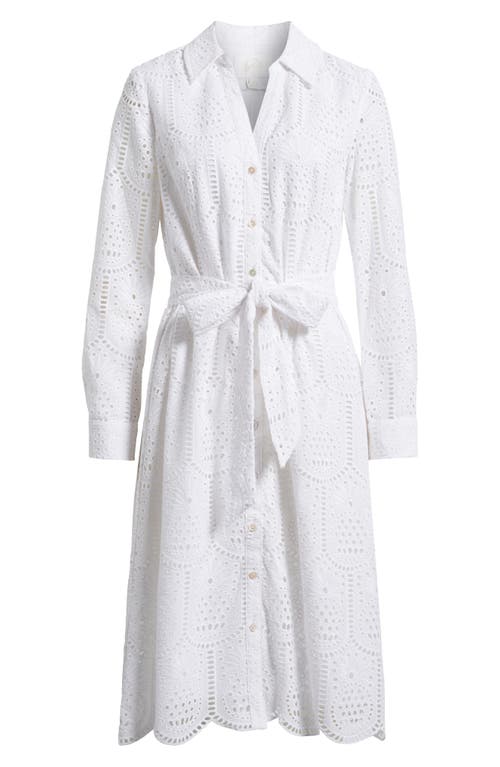 Lilly Pulitzer Eira Midi Shirtdress In Resort White Pineapple Tile