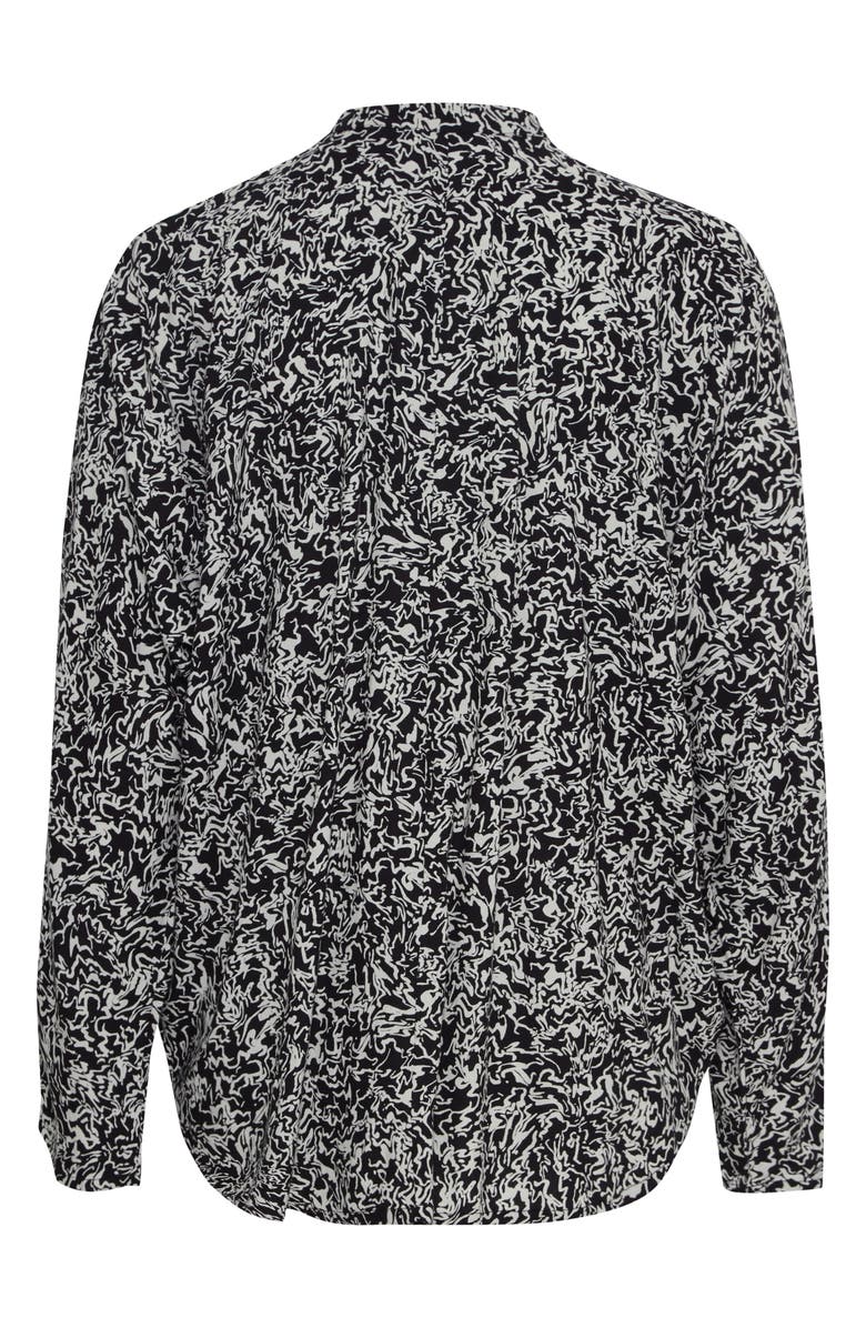 B.YOUNG Josa Button-Up Shirt, Alternate, color, Black Zigzag Mix