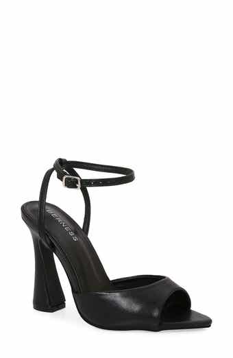 BERNESS Huburta Ankle Strap Sculpted Stiletto Sandal