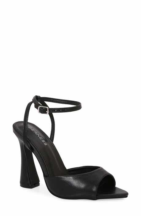 BERNESS Huburta Ankle Strap Sculpted Stiletto Sandal