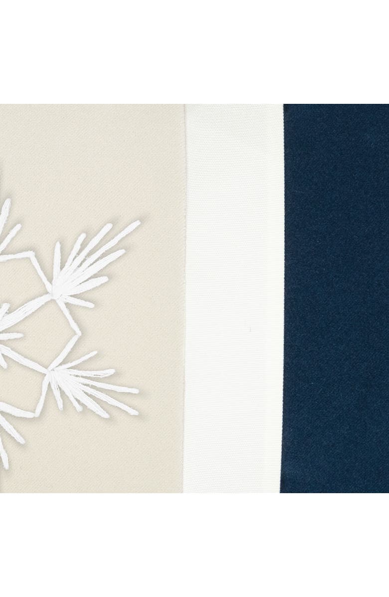 Elaine Smith Tradition Midnight Indoor & Outdoor Woven Accent Holiday Pillow, Alternate, color, Midnight