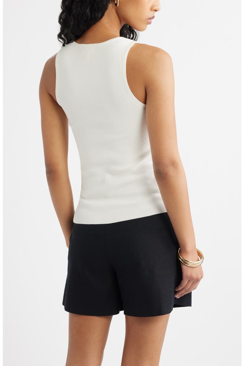 Scoop Neck Sweater Tank, Alternate, color, IVORY