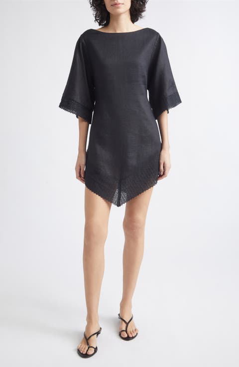 posse black linen dress Posse Linen Dress, Women's, Black