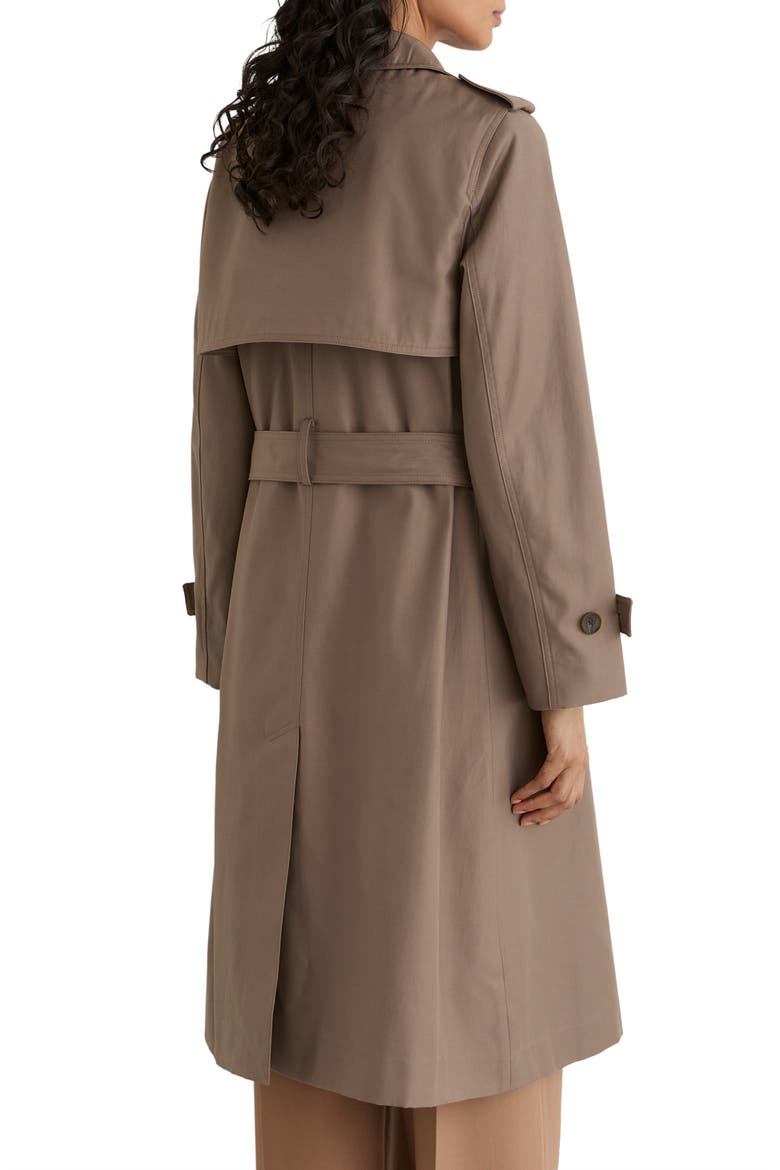 Azura Trench Coat with Removable Quilted Hood, Alternate, color, TAUPE NEUTRAL