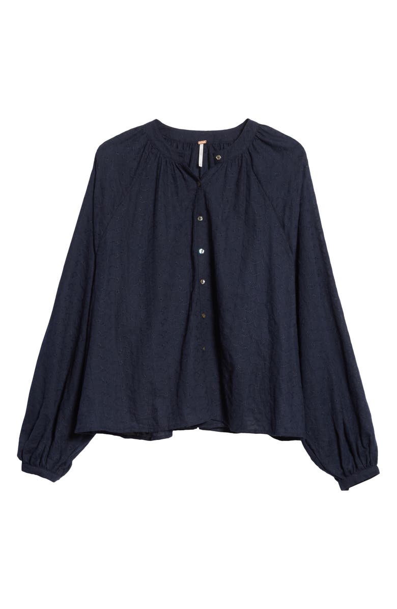 Free People Down from the Clouds Peasant Top, Alternate, color, 