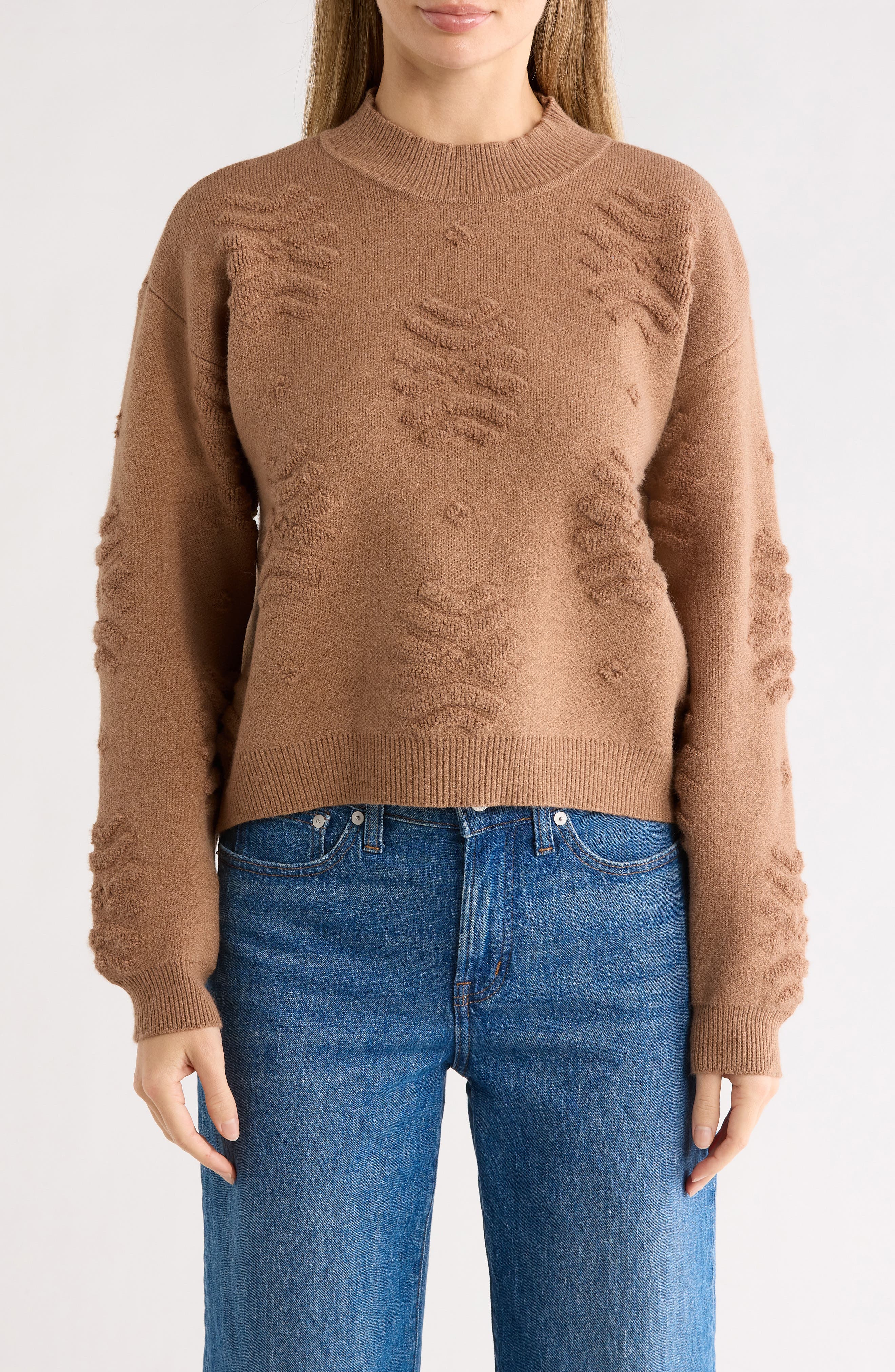 CYRUS Textured Crewneck Sweater