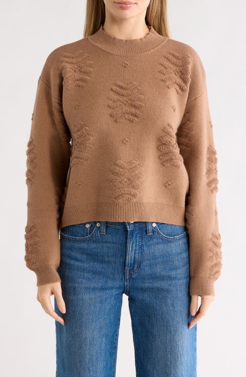 Textured Crewneck Sweater