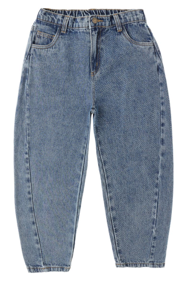 Kids' Barrel Leg Jeans, Main, color, INDIGO