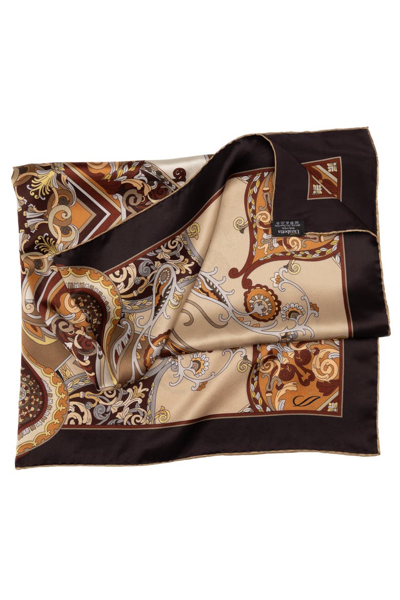 Romina - Silk Foulard for Women, Alternate, color, Neutrals
