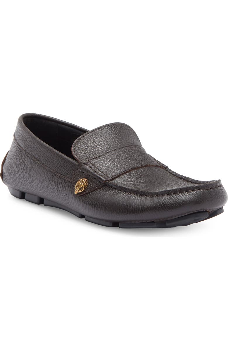 Kurt Geiger London Stirling Moc Toe Driving Shoe, Main, color, Dark Brown