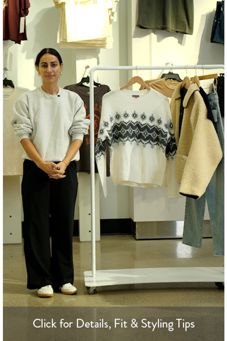 Fair Isle Crewneck Sweater video
