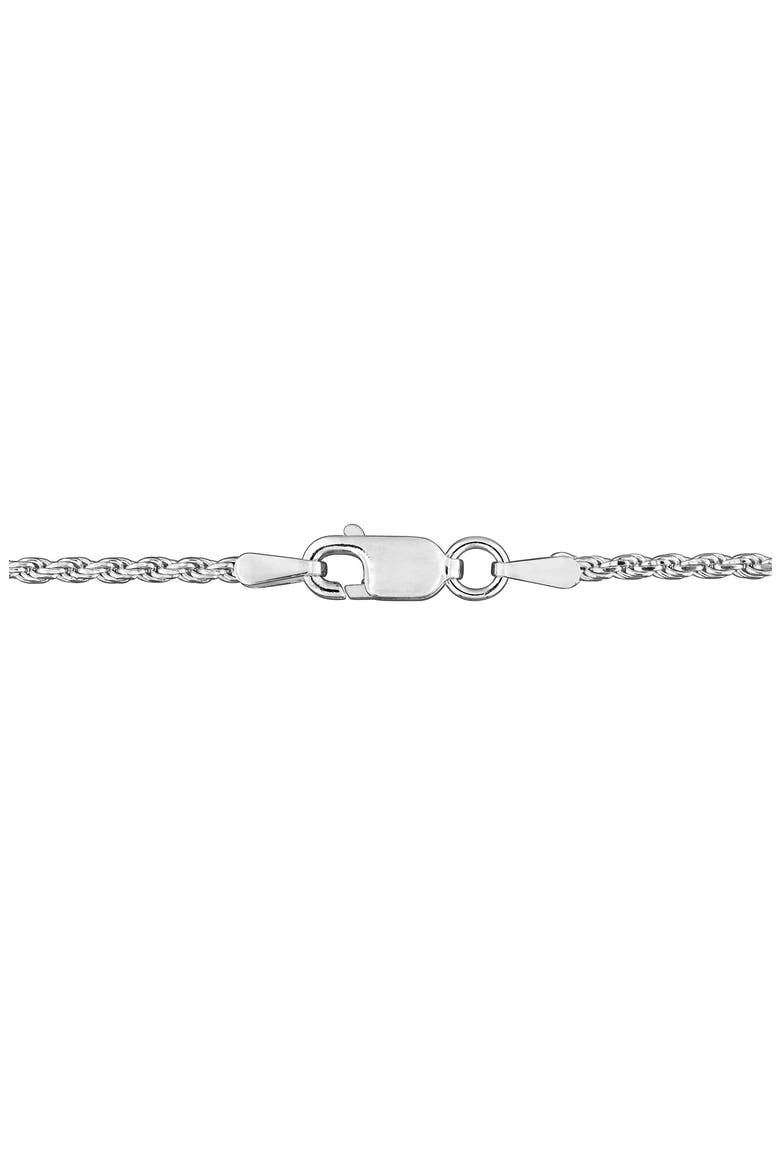 Sterling Silver Diamond-Cut Rope Chain Necklace - 1.7mm, Alternate, color, SILVER