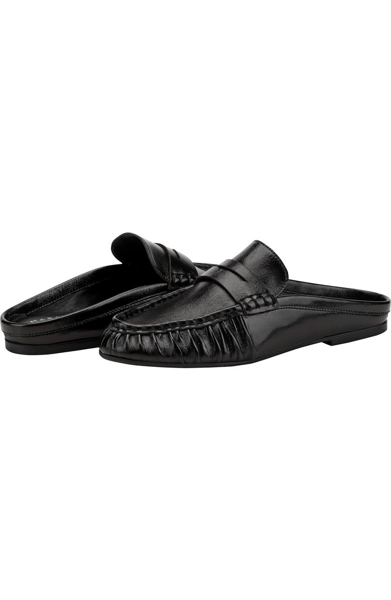 Marc Fisher LTD Jaynie Almond Toe Loafer Mule, Alternate, color, Black