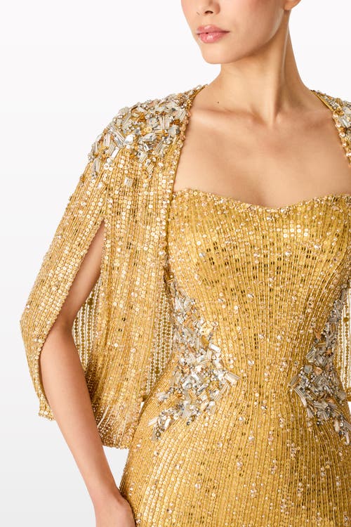Jenny Packham Mina Jacket In Gold