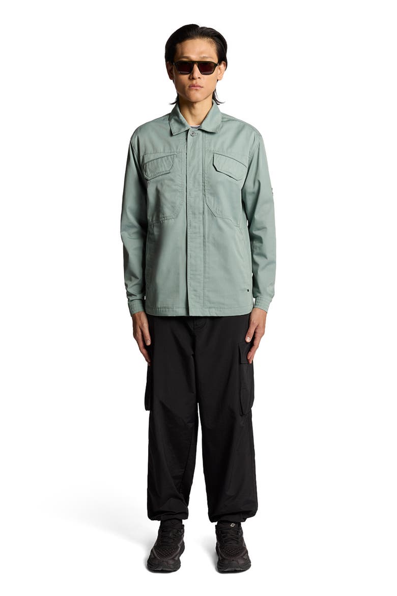 Long Sleeve Multi Pocket Overshirt, Main, color, Cold Mint