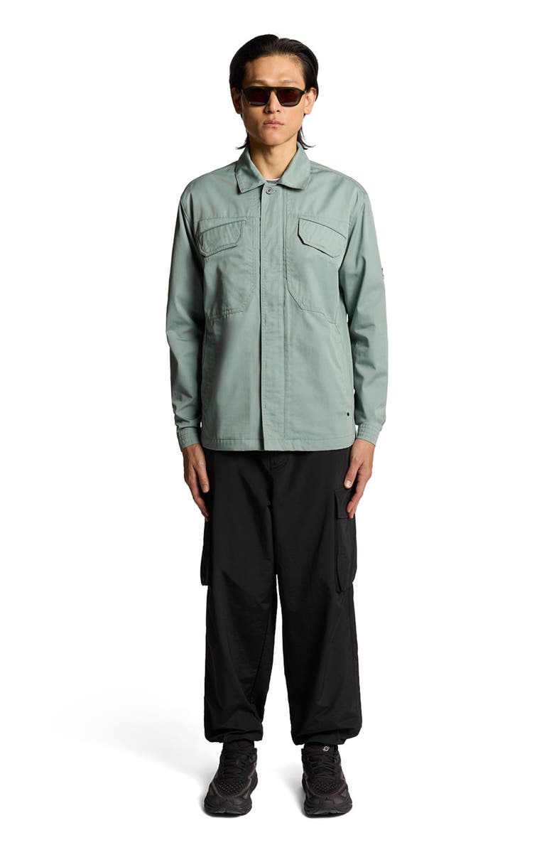 Lyle & Scott Long Sleeve Multi Pocket Overshirt, Main, color, Cold Mint