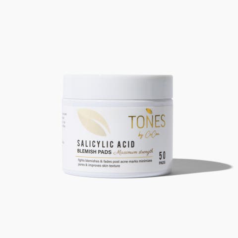 Maximum Strength Acne Blemish Pads - 50 Pads with Salicylic Acid & Probiotics