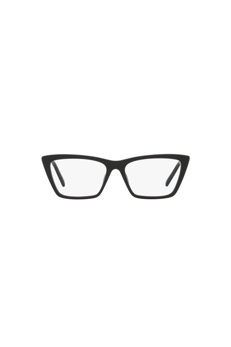 54mm Rectangle optical glasses, Alternate, color, Black