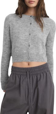 MANGO Crop Cardigan