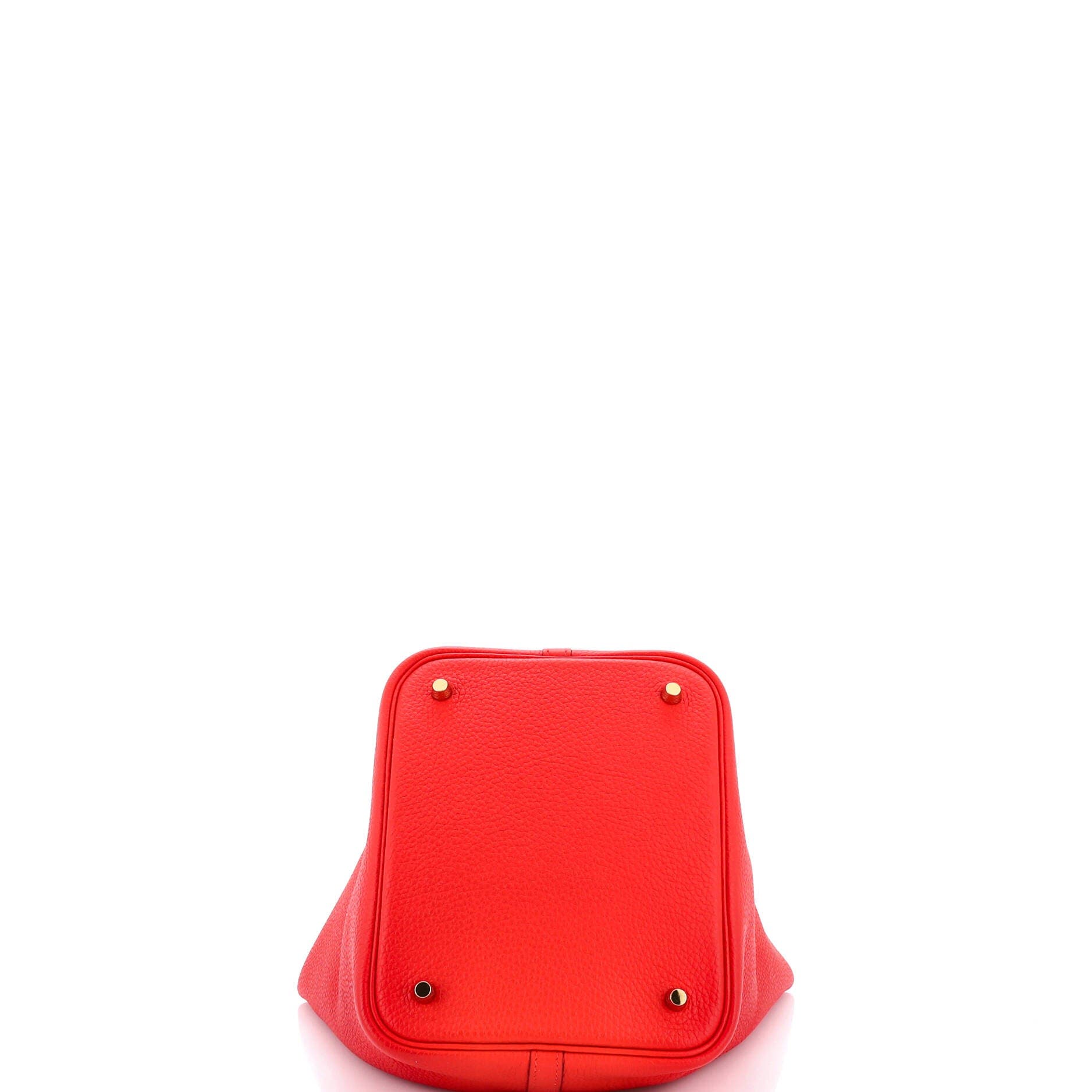 Pre-Owned Hermes Picotin Lock Bag Clemence MM, Alternate, color, Rouge De Coeur