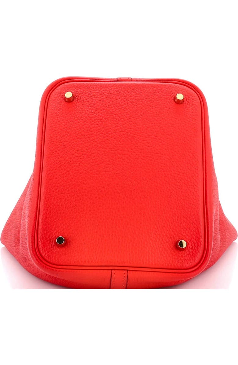 Pre-Owned Hermes Picotin Lock Bag Clemence MM, Alternate, color, Rouge De Coeur