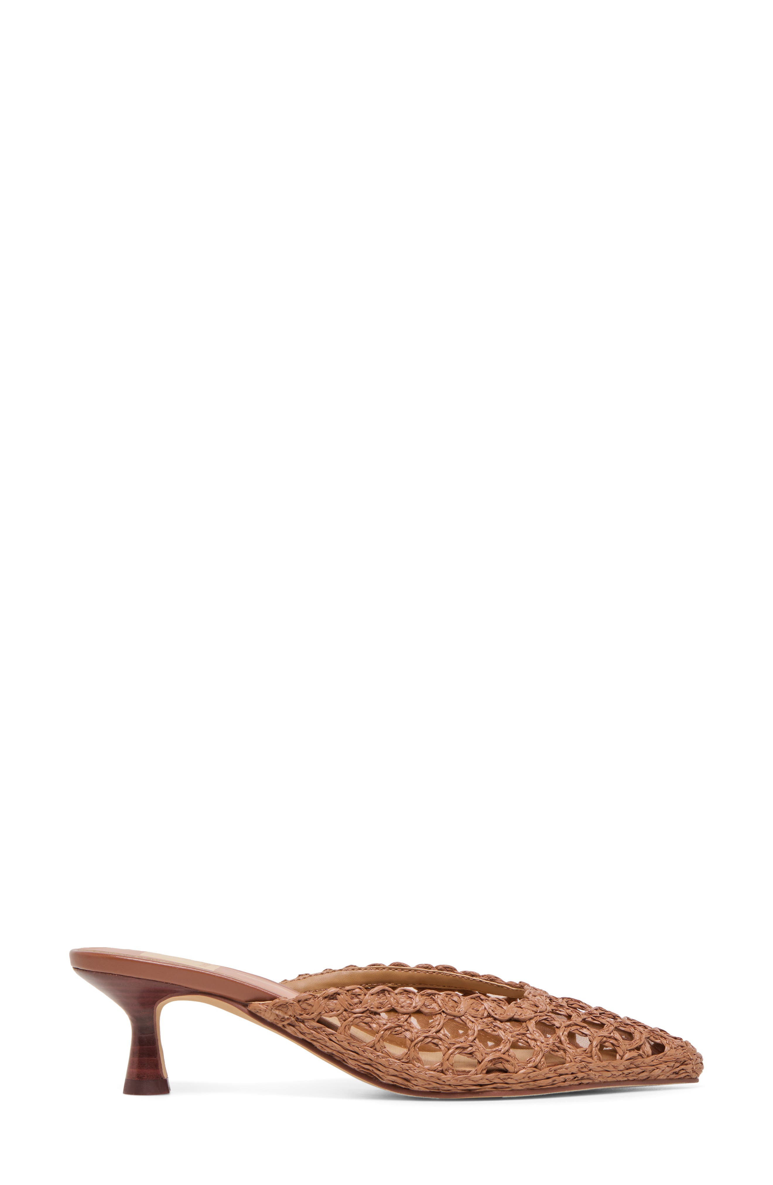 Dolce Vita Cleo Woven Mule, Alternate, color, Mid Brown Raffia