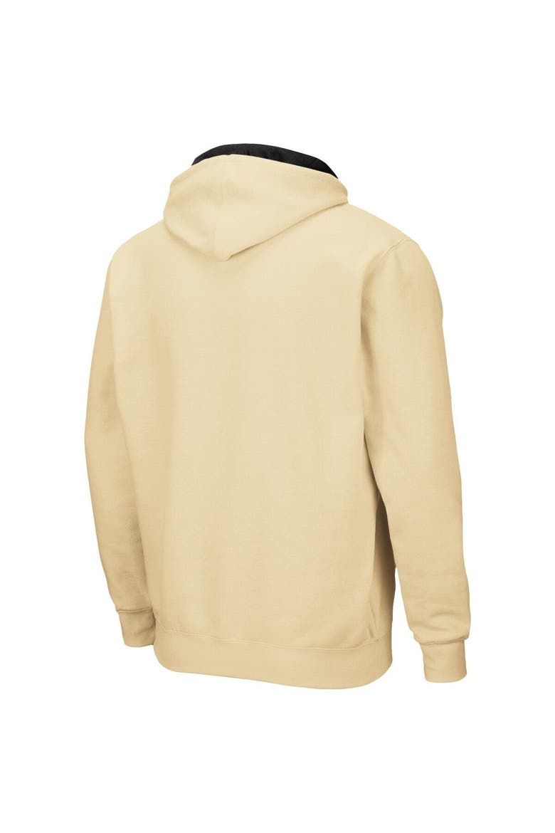 Men's Colosseum Gold Purdue Boilermakers Arch & Logo 3.0 Full-Zip Hoodie, Alternate, color, Gold